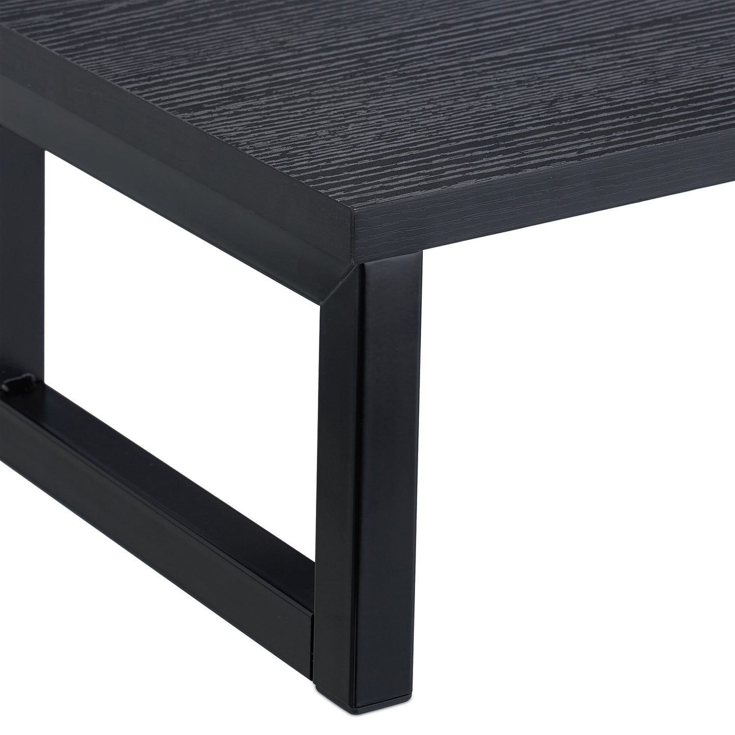 Industrial Monitor Stand – Ergonomic Desk Riser, Black