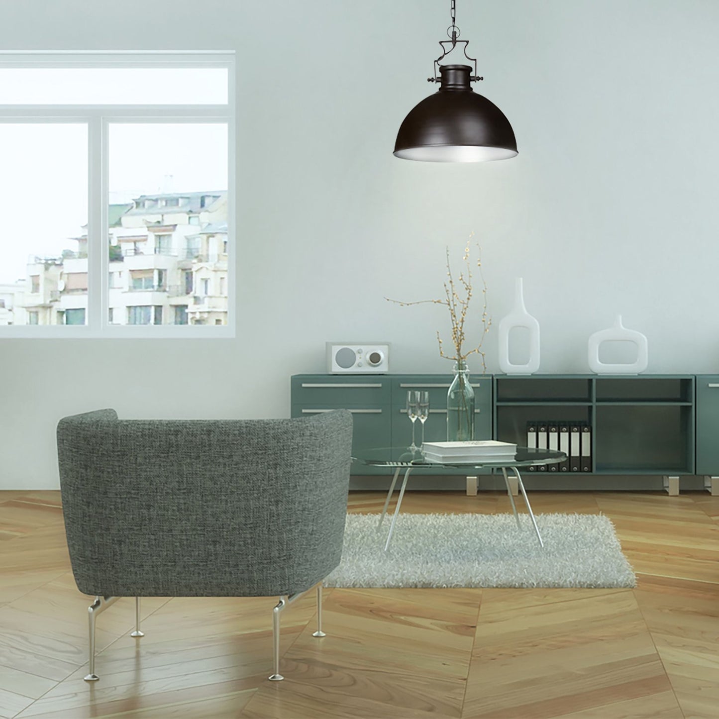 Industrial style pendant lamp