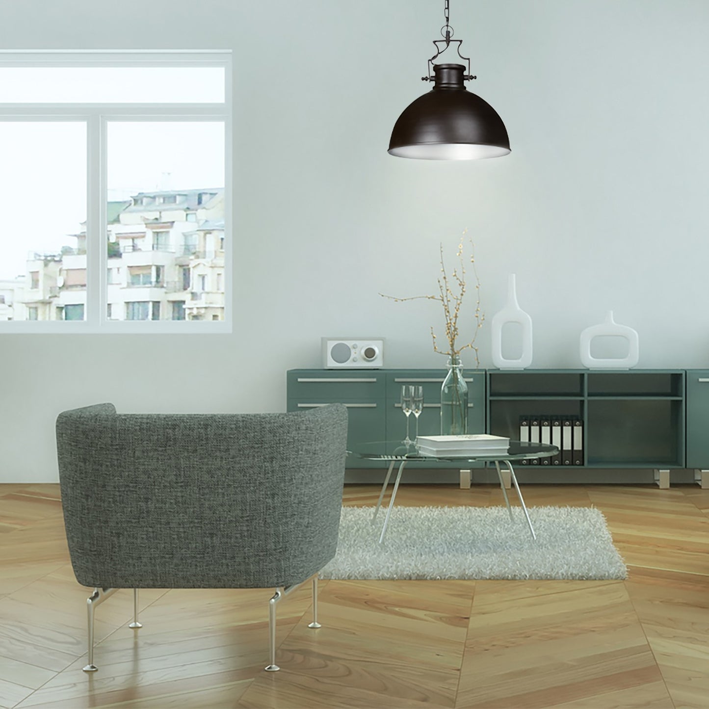 Industrial style pendant lamp