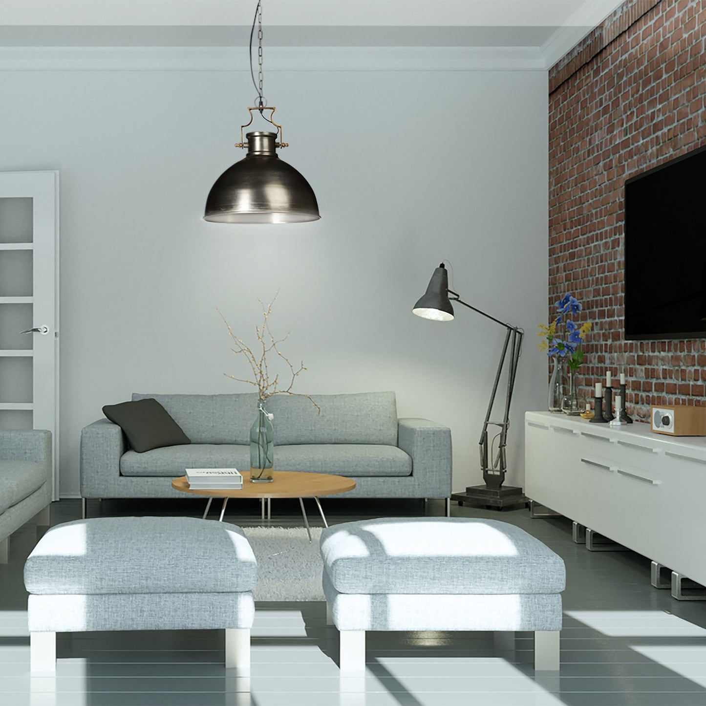 Industrial style pendant lamp