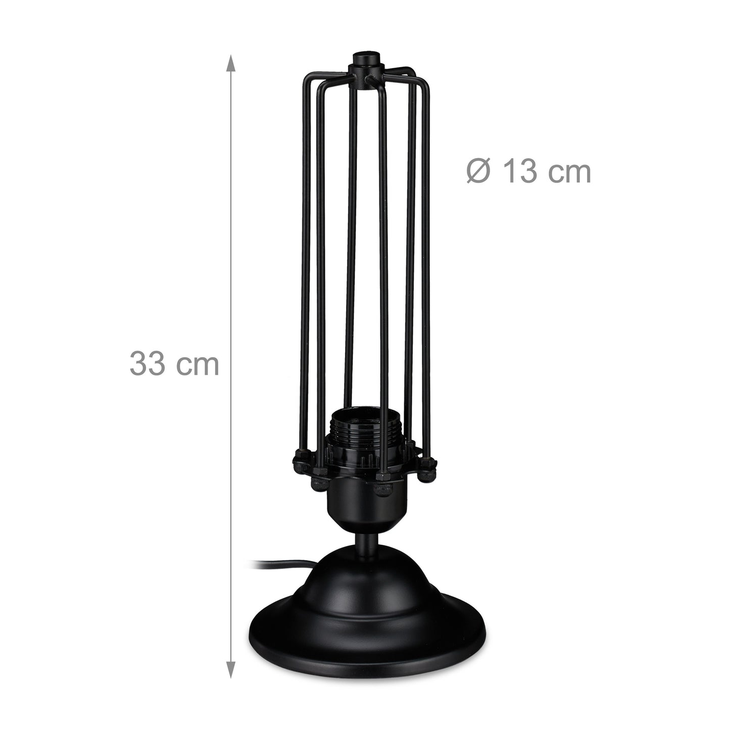 Industrial style table lamp