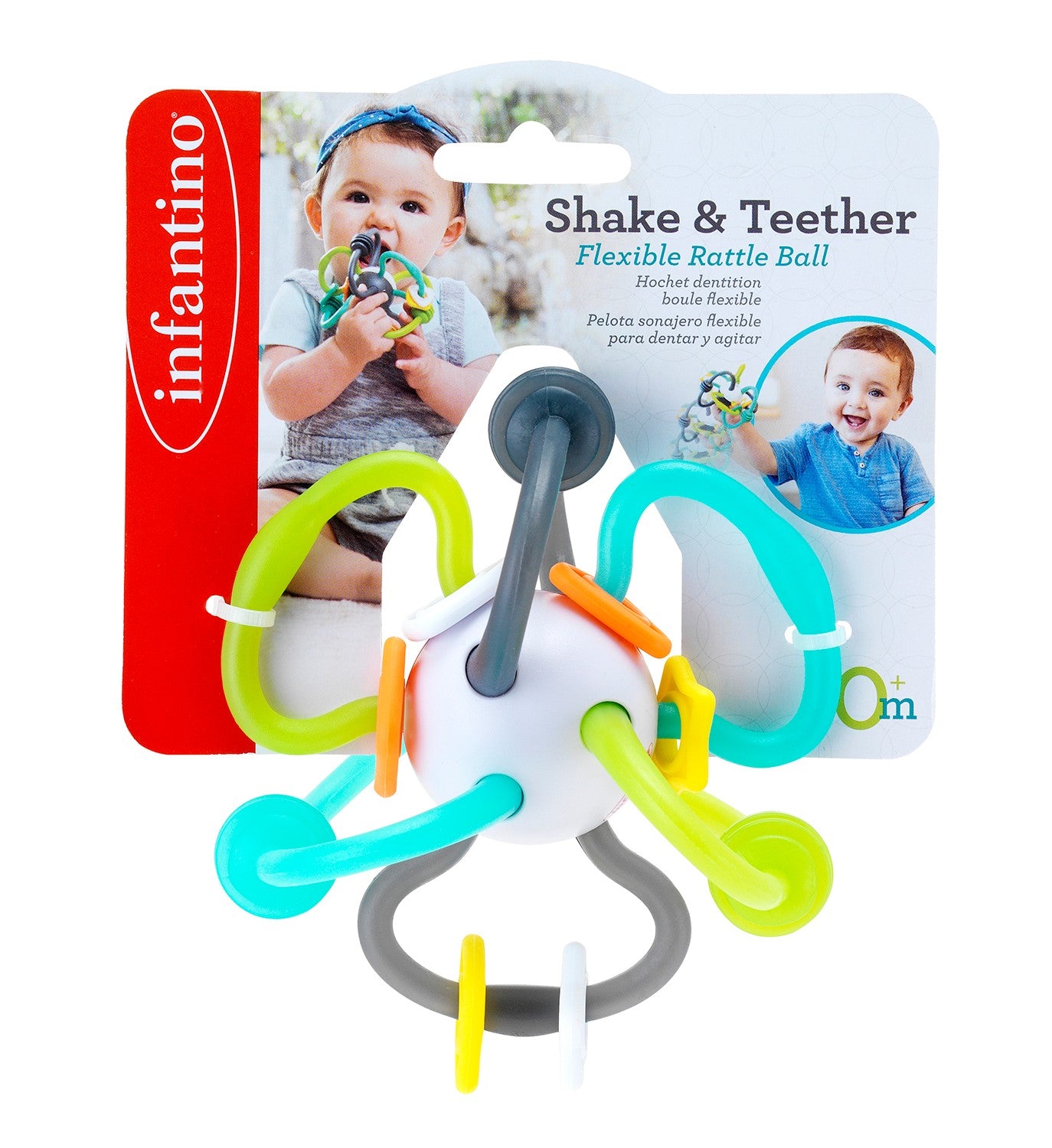 Infantino Shake & Teethe Flexible Rattle Ball
