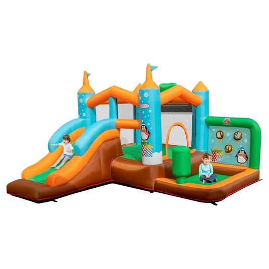 Inflatable Bouncy Castle Penguin Inflatable Castle (Without Blower)