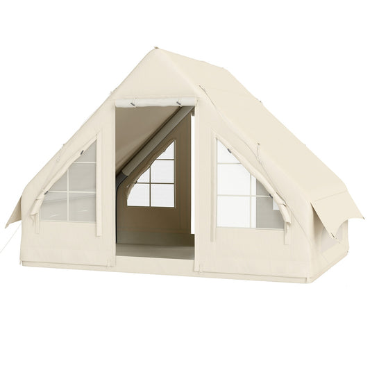 Inflatable camping tent for 3 - Waterproof and windproof 4-season