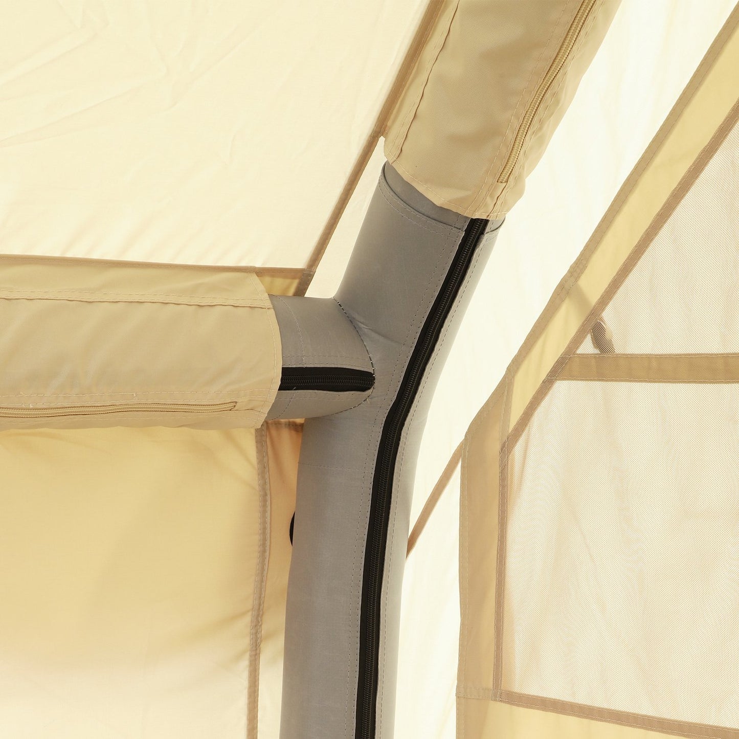 Inflatable camping tent for 3 - Waterproof and windproof 4-season