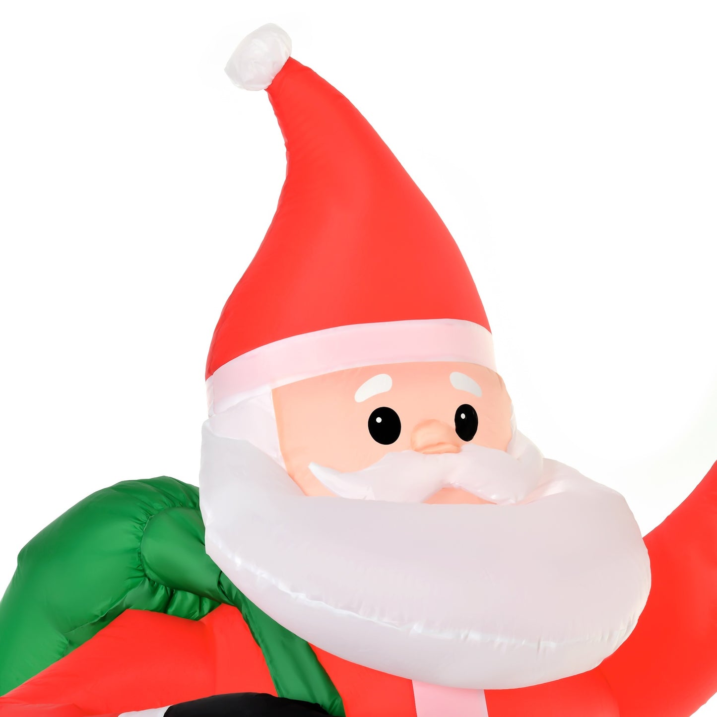 Inflatable Santa with LED lights, 2.4m, indoor/outdoor