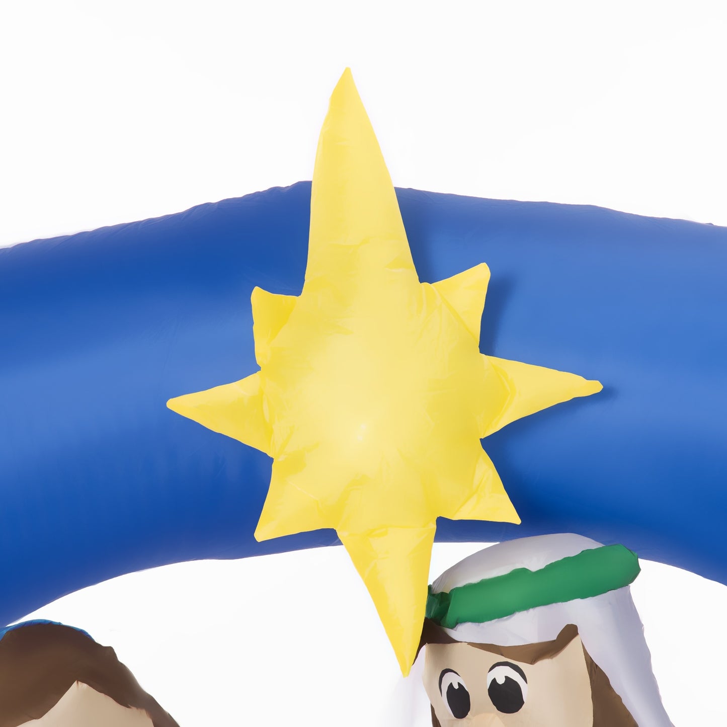 Inflatable nativity scene - blue/brown LED arch, 157 cm