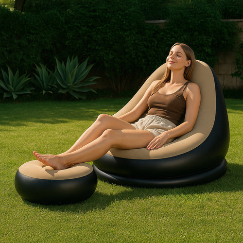 Inflatable Garden Chair, Outdoor Use, Durable Material