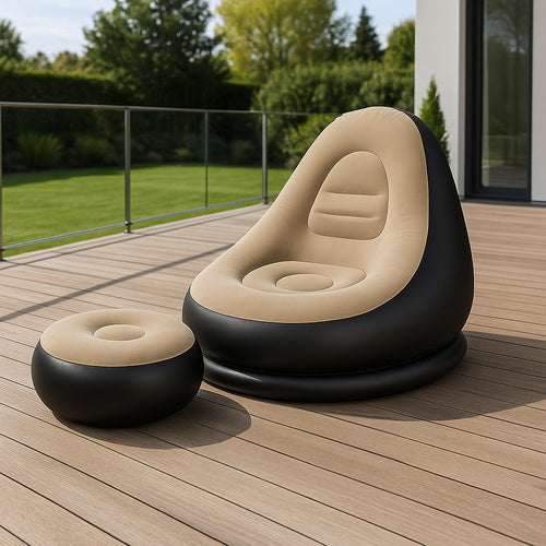 Inflatable Garden Chair, Outdoor Use, Durable Material