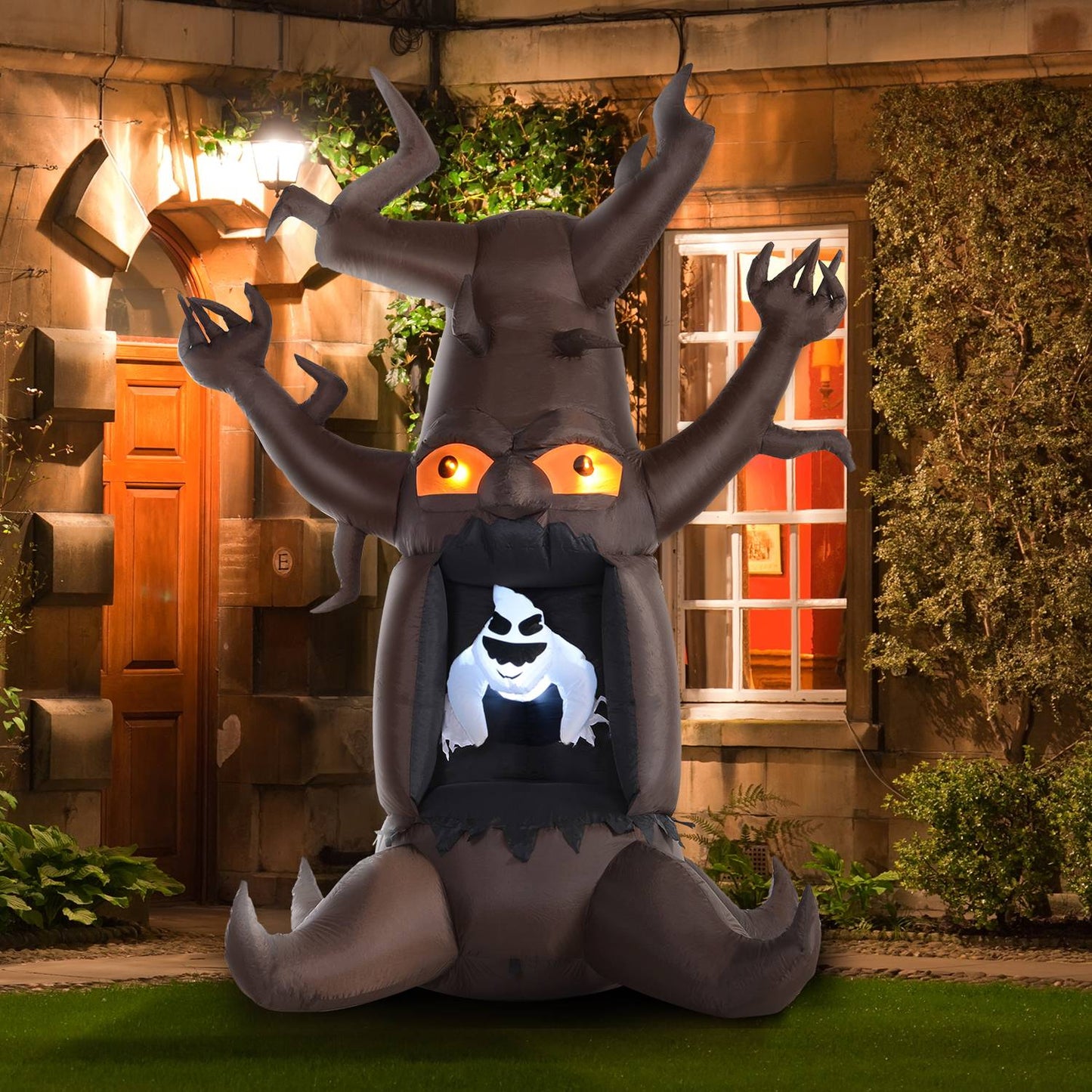 Inflatable Halloween ghost tree with lights, 180x140x240 cm