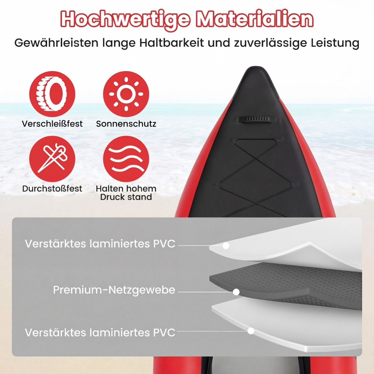 Inflatable Kayak Set with Aluminum Paddles and EVA Seats
