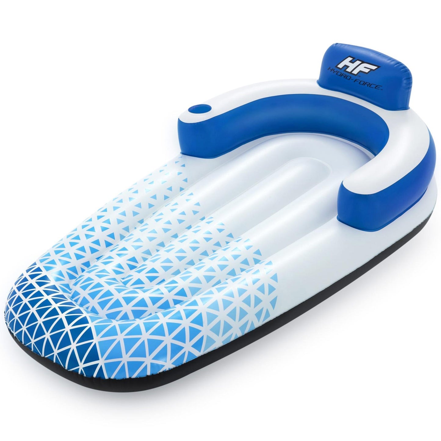 Inflatable Pool Lounge with Cup Holder, 1.91m x 1.07m