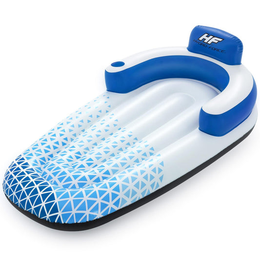 Inflatable Pool Lounge with Cup Holder, 1.91m x 1.07m