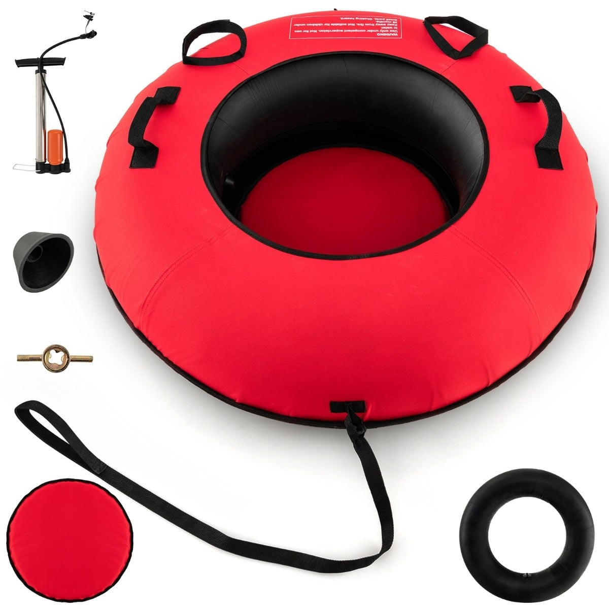 Inflatable Snow Tube 100cm with Pump & Tow Rope