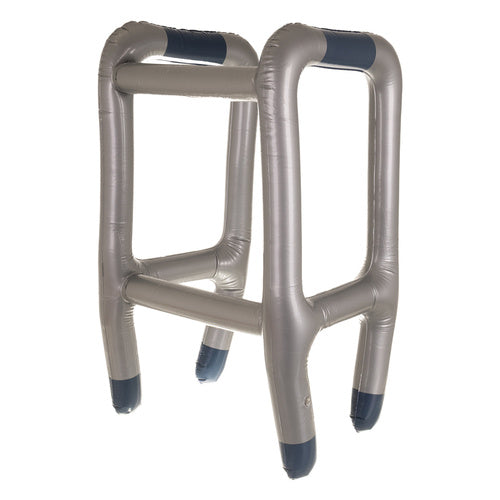 Inflatable Walker and Cane Set with Pump, Costume Accessory