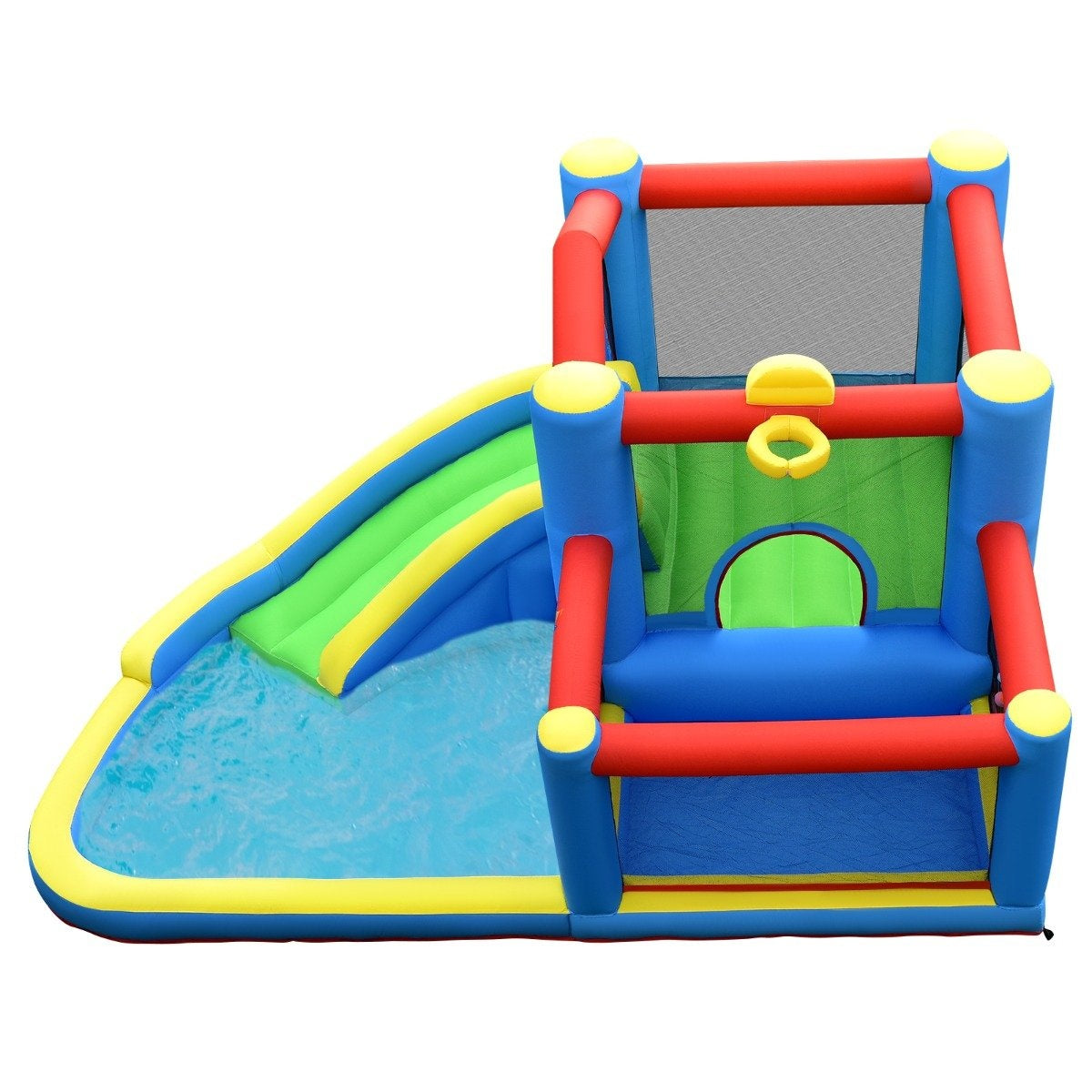 Inflatable Water Slide Backyard Water Park for Toddlers 410 x 310 x 191 cm Colorful