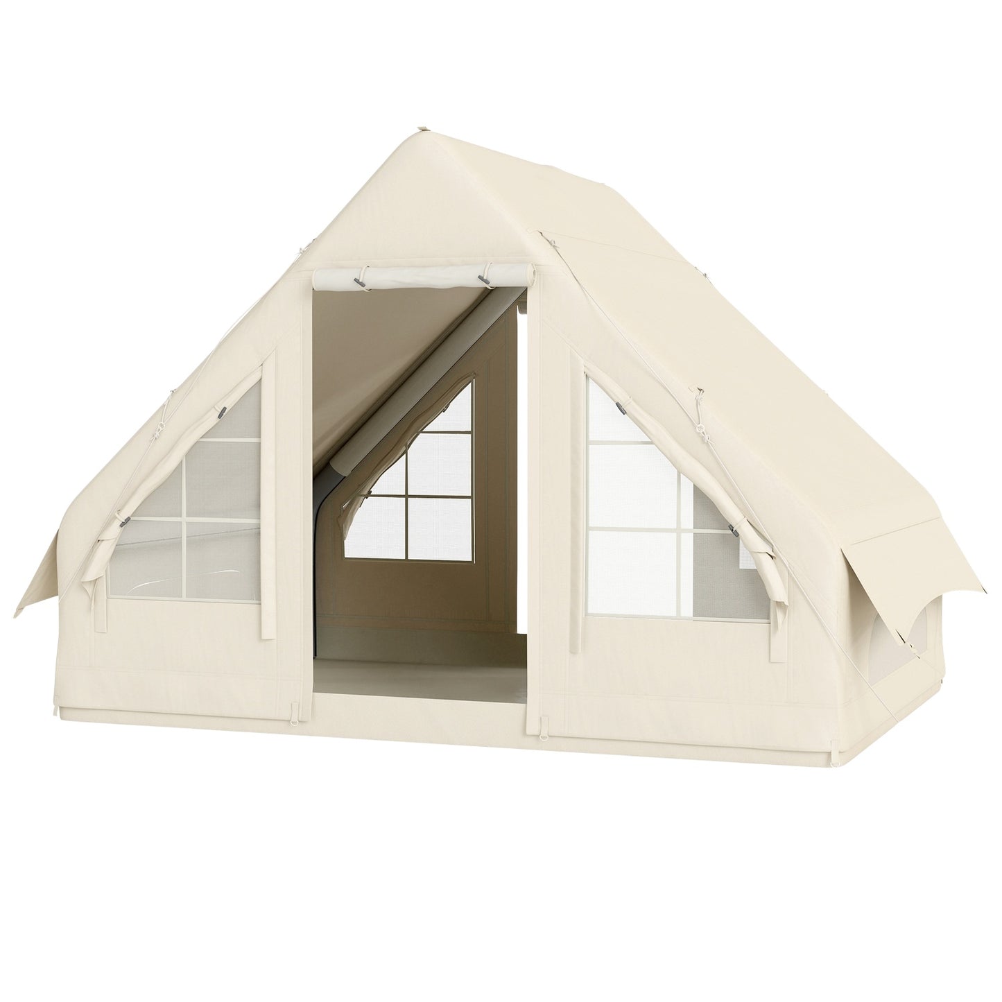 Inflatable camping tent for 3 - Waterproof and windproof 4-season