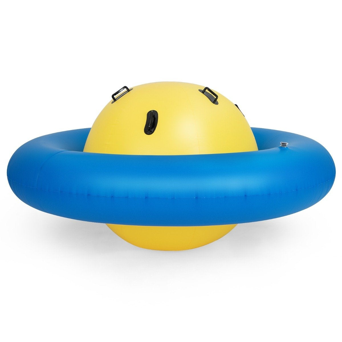 Inflatable dome seesaw for rolling & tilting & climbing & bouncing children's seesaw yellow + blue