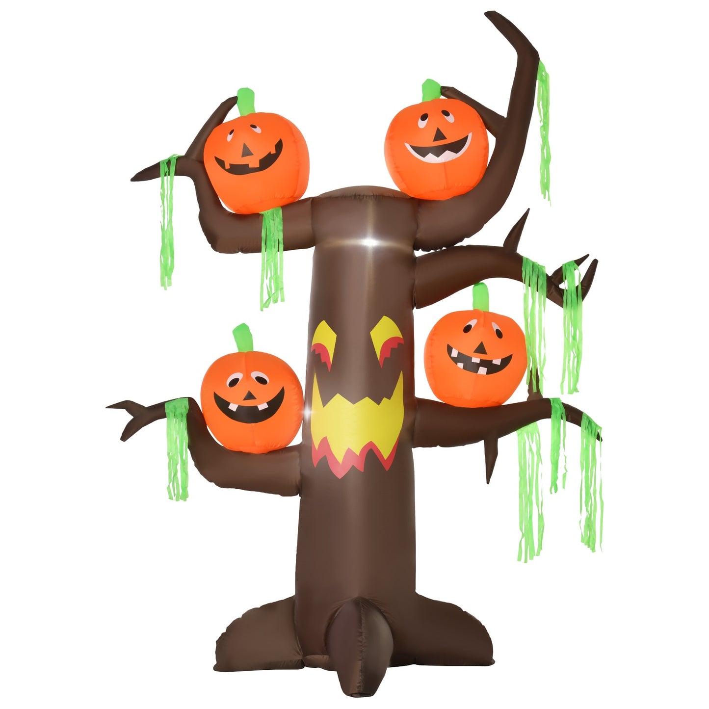 Inflatable Halloween tree with pumpkin & LED lights, 180cm