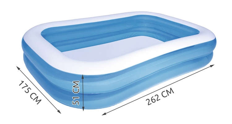 Inflatable pool 262x175x51cm - BESTWAY 54006