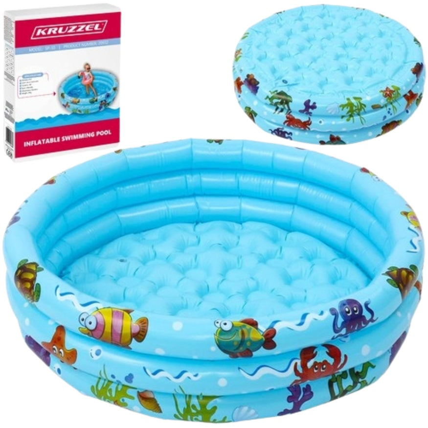 Inflatable pool for children - paddling pool Kruzzel 20932