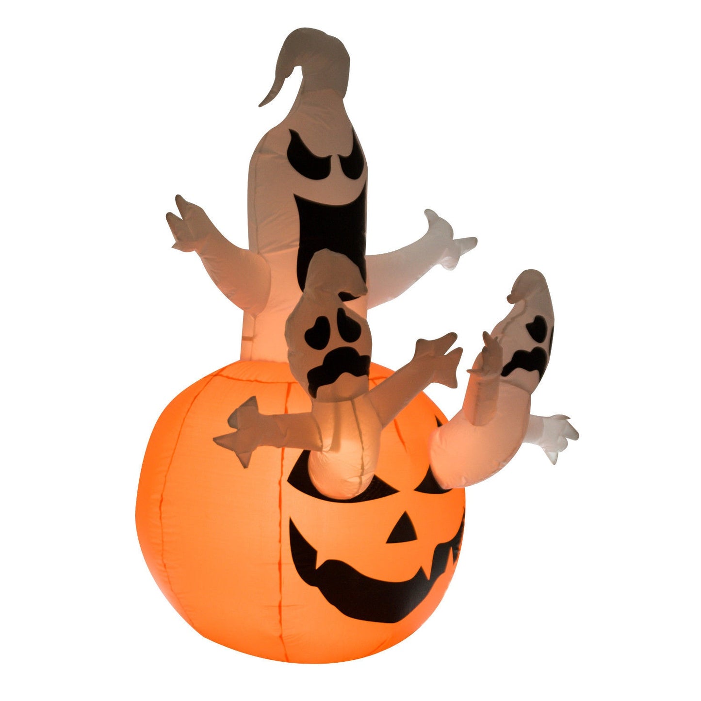 Inflatable Halloween Ghost Decoration with LED, 120x180 cm