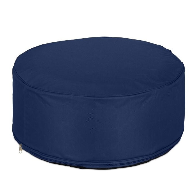 Inflatable stool in blue