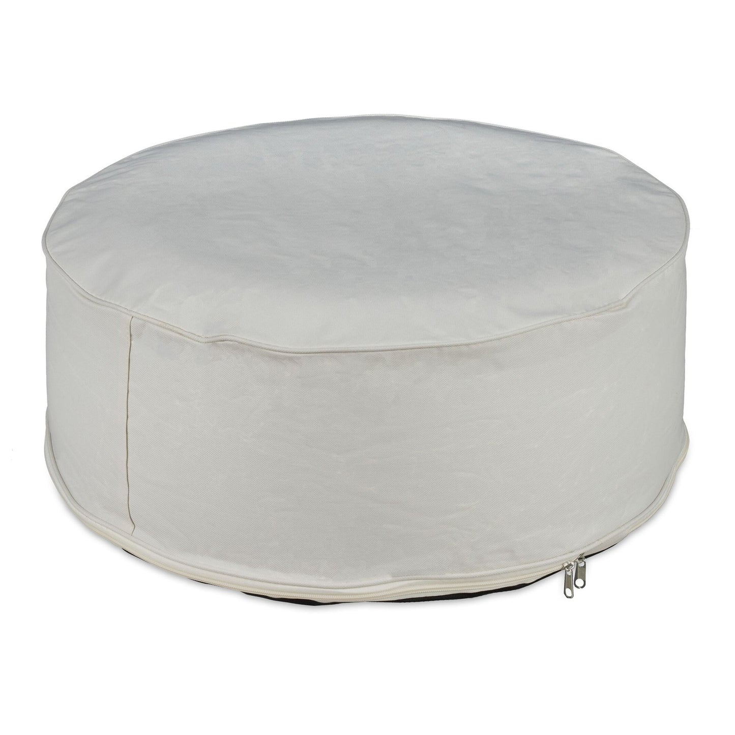 Inflatable stool in cream white