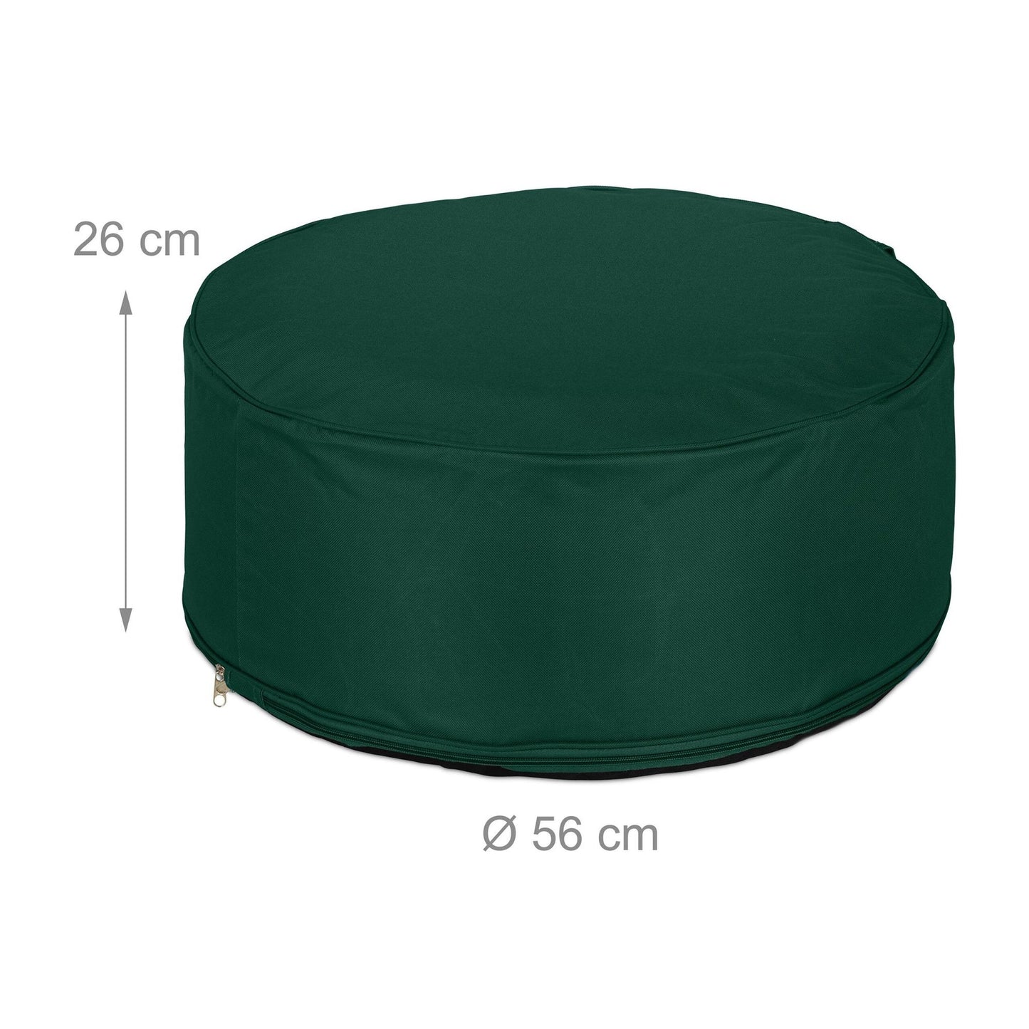 Inflatable stool in green