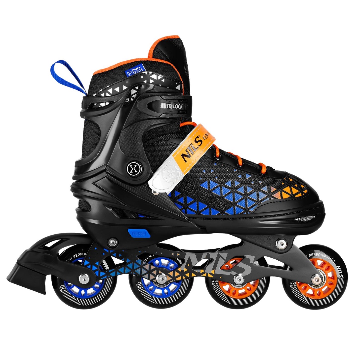 Inline & Hockey Ice Skates Set, 4-in-1, Size M (34-38)