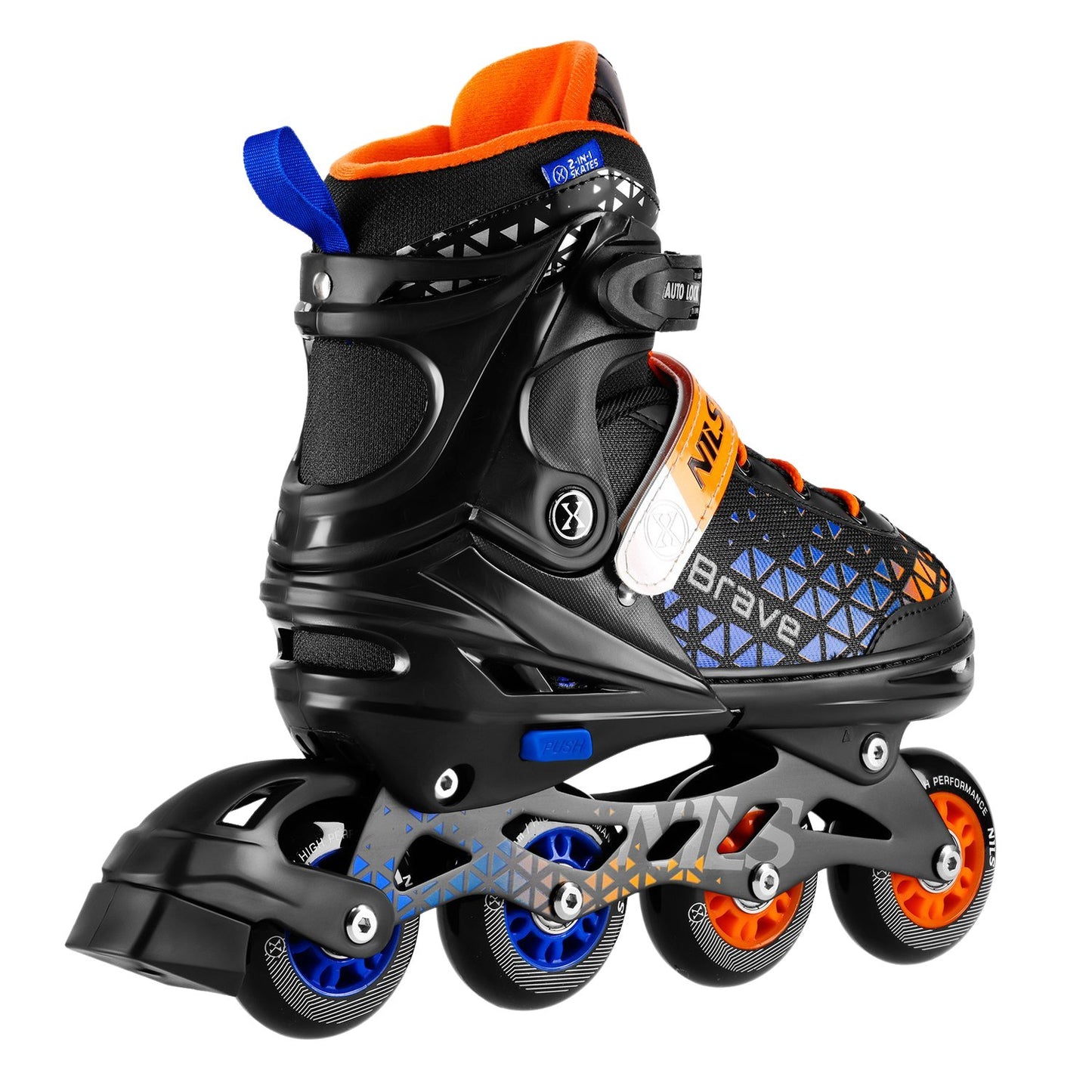 Inline & Hockey Ice Skates Set, 4-in-1, Size M (34-38)