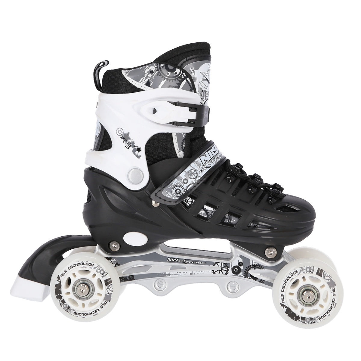Inline & Ice Skates, 4-in-1, Black, Size L (39-42)