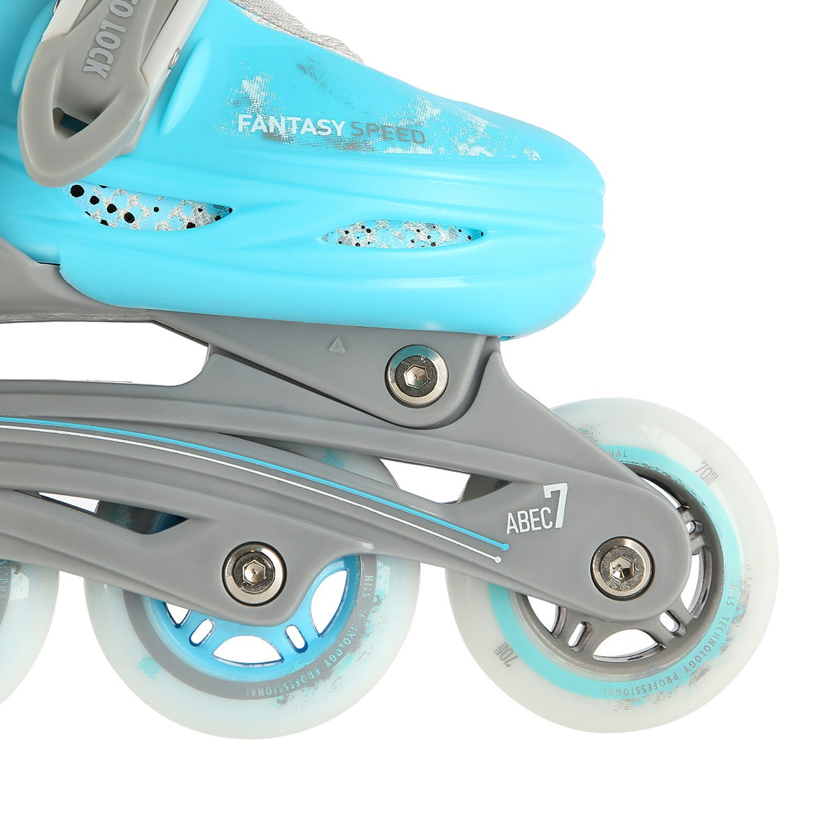 Inline/Ice Skates, 4-in-1, Blue, Size M (35-38)