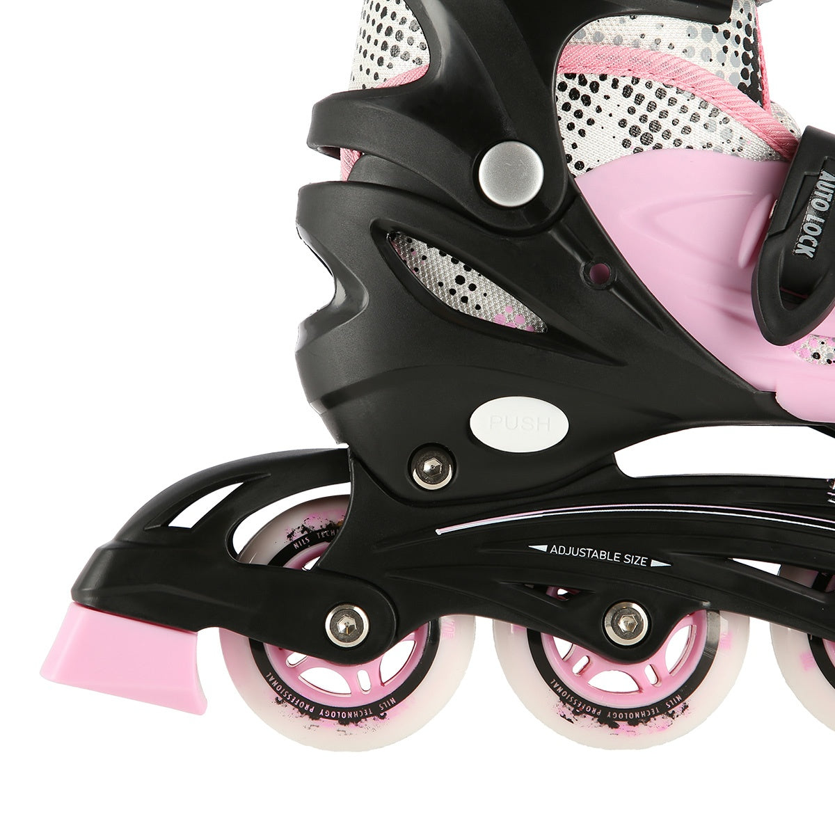 Inline/Ice Skates, 4-in-1, Pink, Size M (35-38)