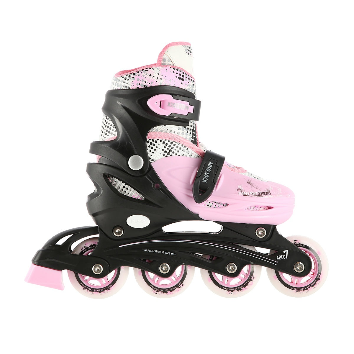 Inline/Ice Skates, 4-in-1, Pink, Size M (35-38)