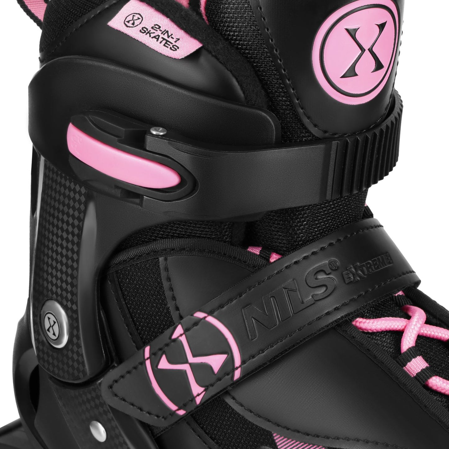 Inline & Ice Skates Set, 2-in-1, Pink, Size L (40-43)