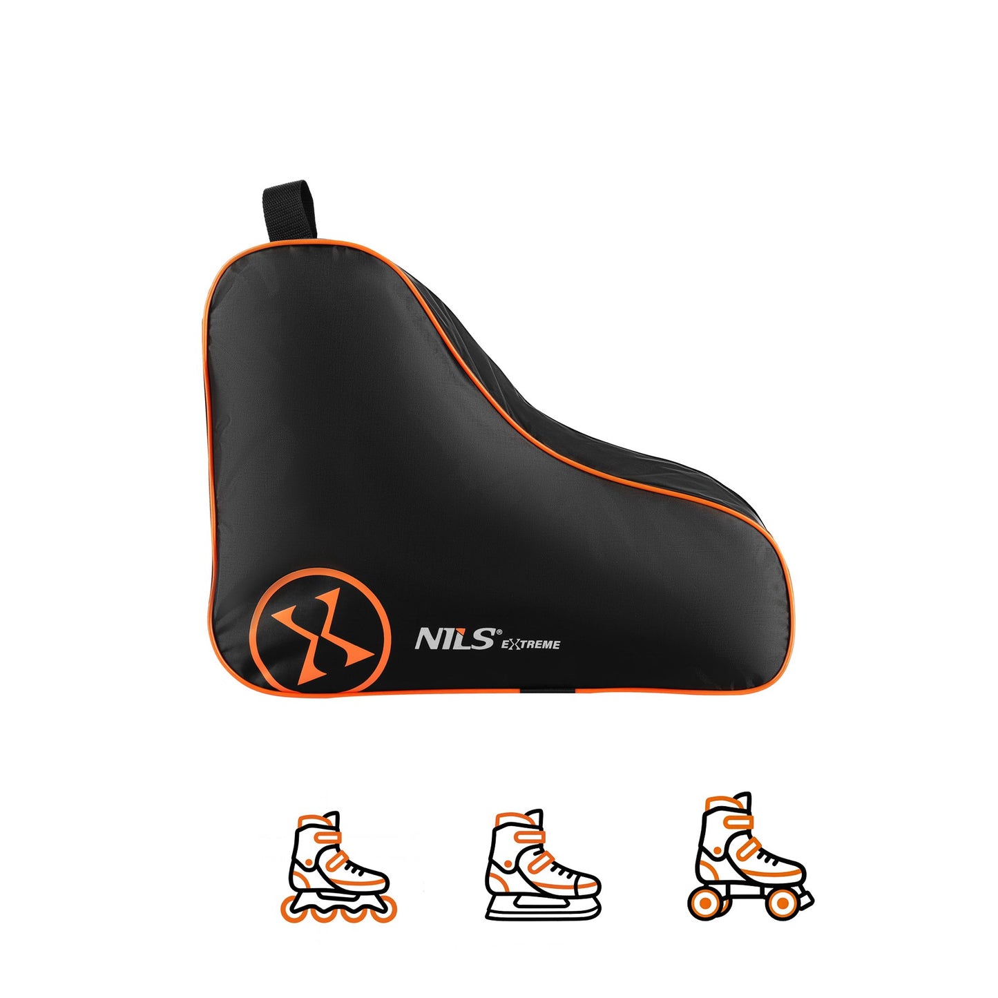 Inline Skate Bag – One-Shoulder 420D Nylon, Orange