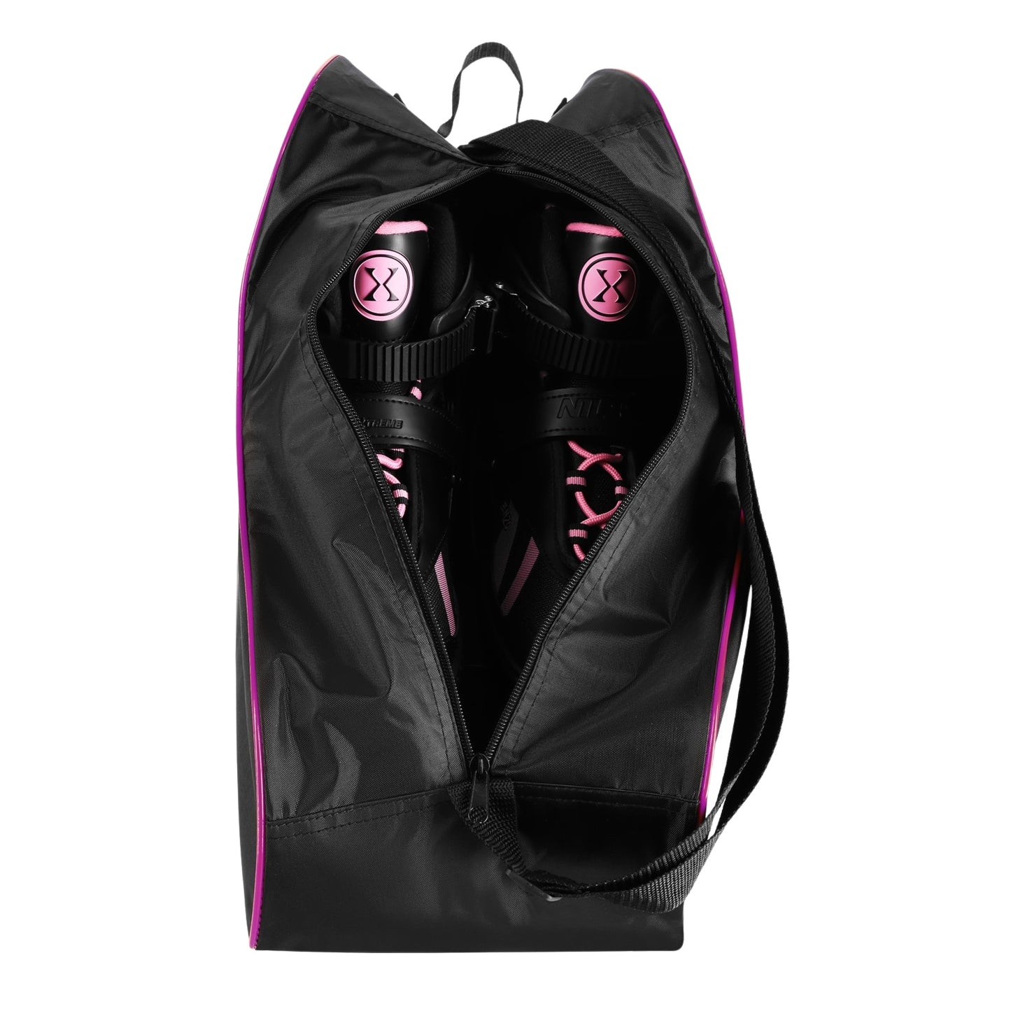 Inline Skate Bag, Zipper Closure, Pink, One Size