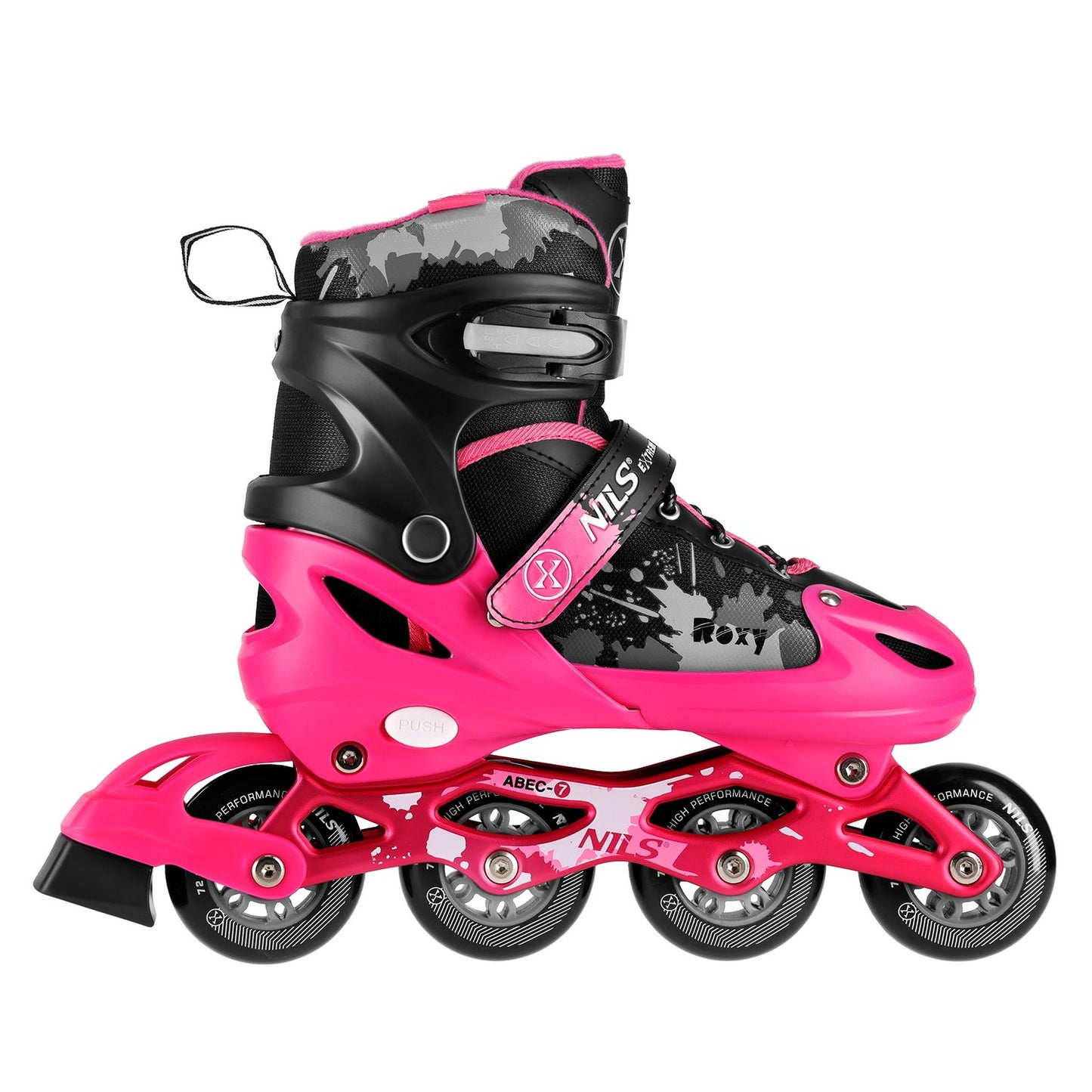 Inline Skates, Adjustable Size S (31-34), Pink