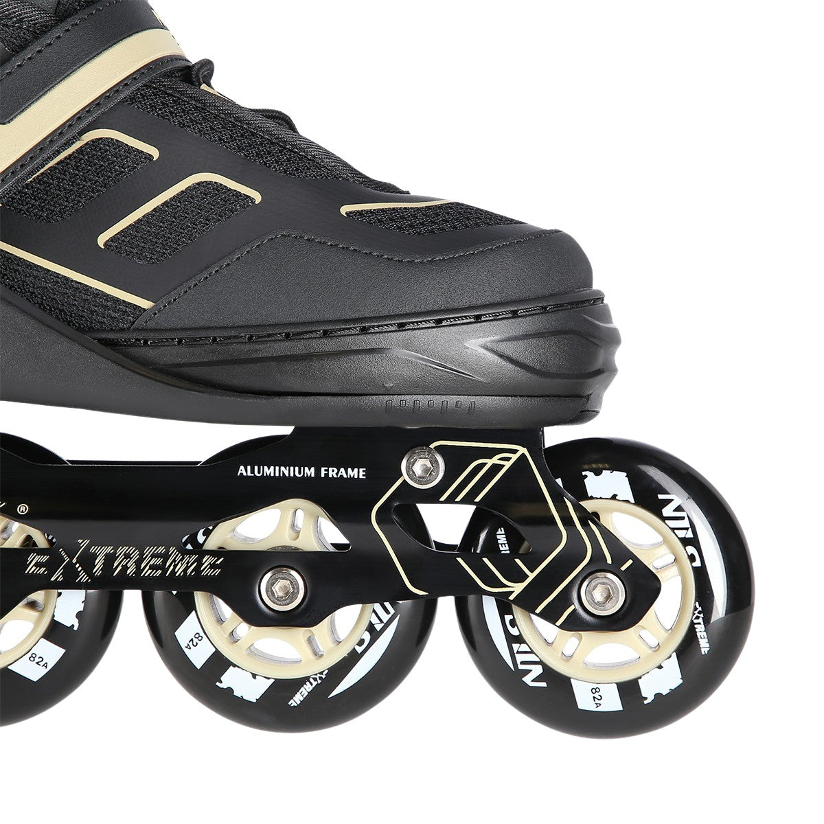 Inline Skates, Black-Beige, Size M