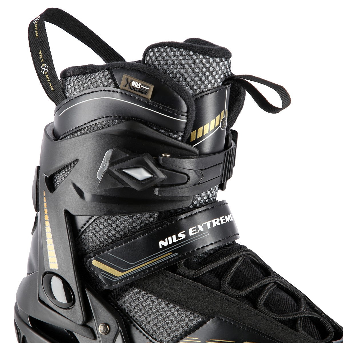 Inline Skates, Black-Gold, Size 40
