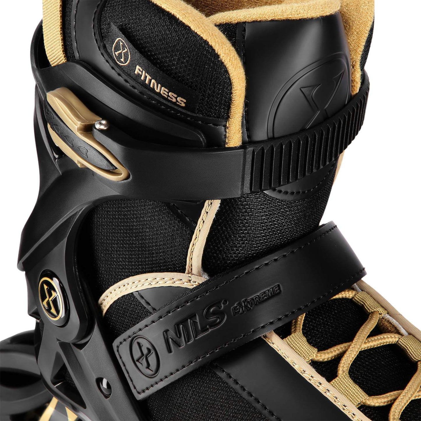 Inline Skates, Black Gold, Size 41, Protective Armour