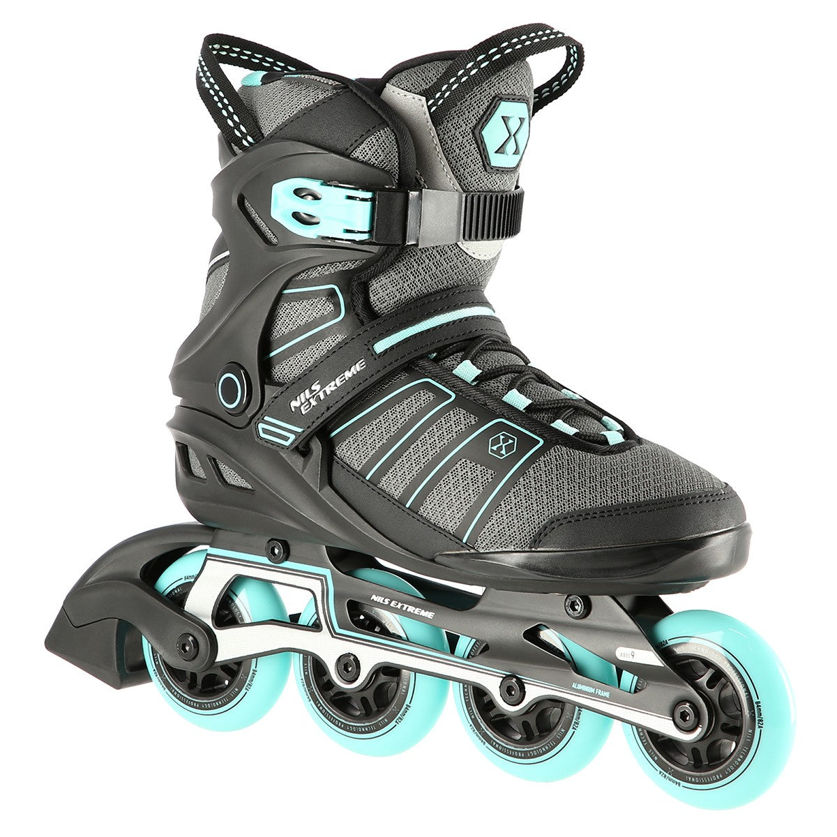 Inline Skates, Black-Mint, Size 41