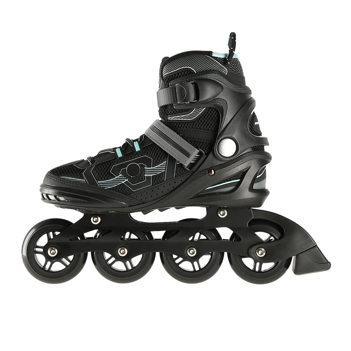 Inline Skates, Black-Mint, Size 44