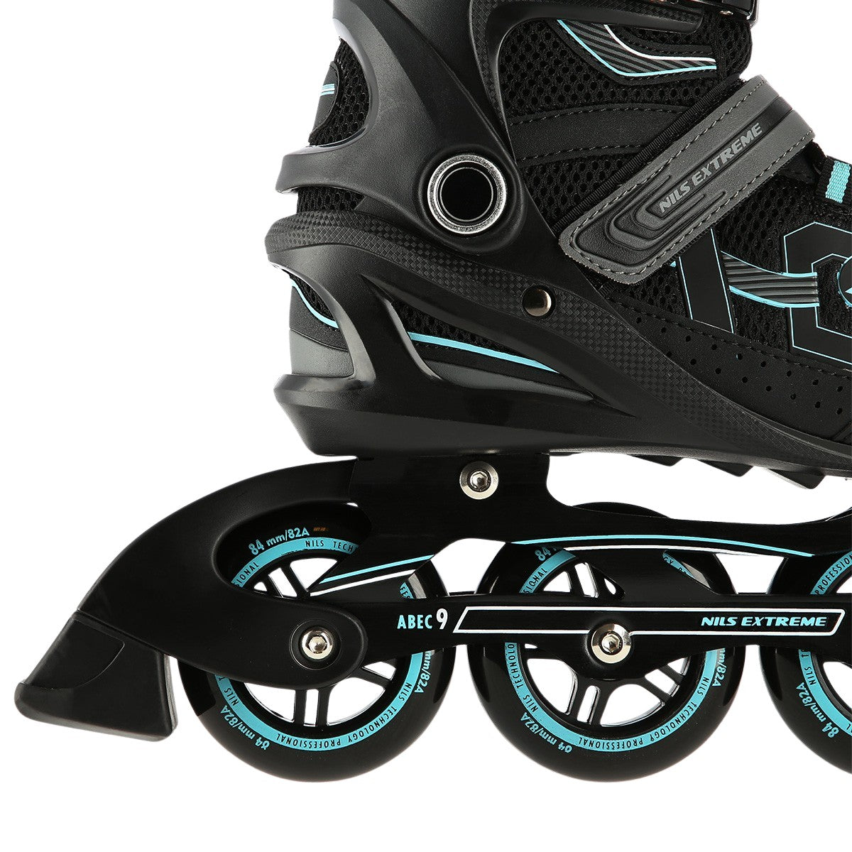 Inline Skates, Black-Mint, Size 44
