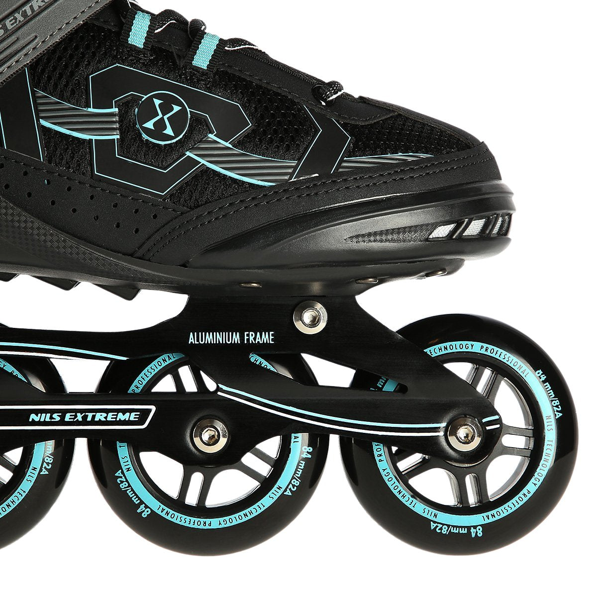 Inline Skates, Black-Mint, Size 44