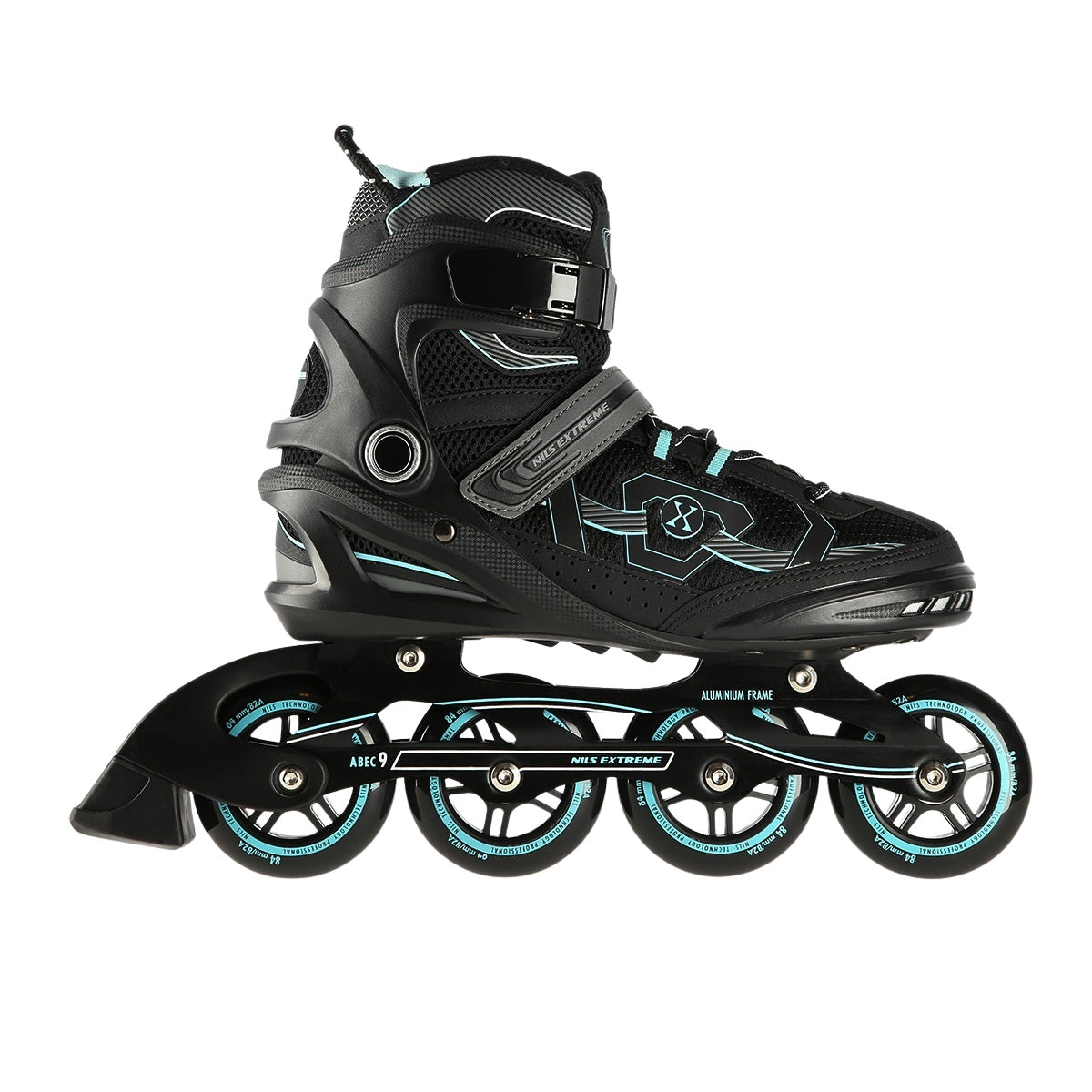 Inline Skates, Black-Mint, Size 44