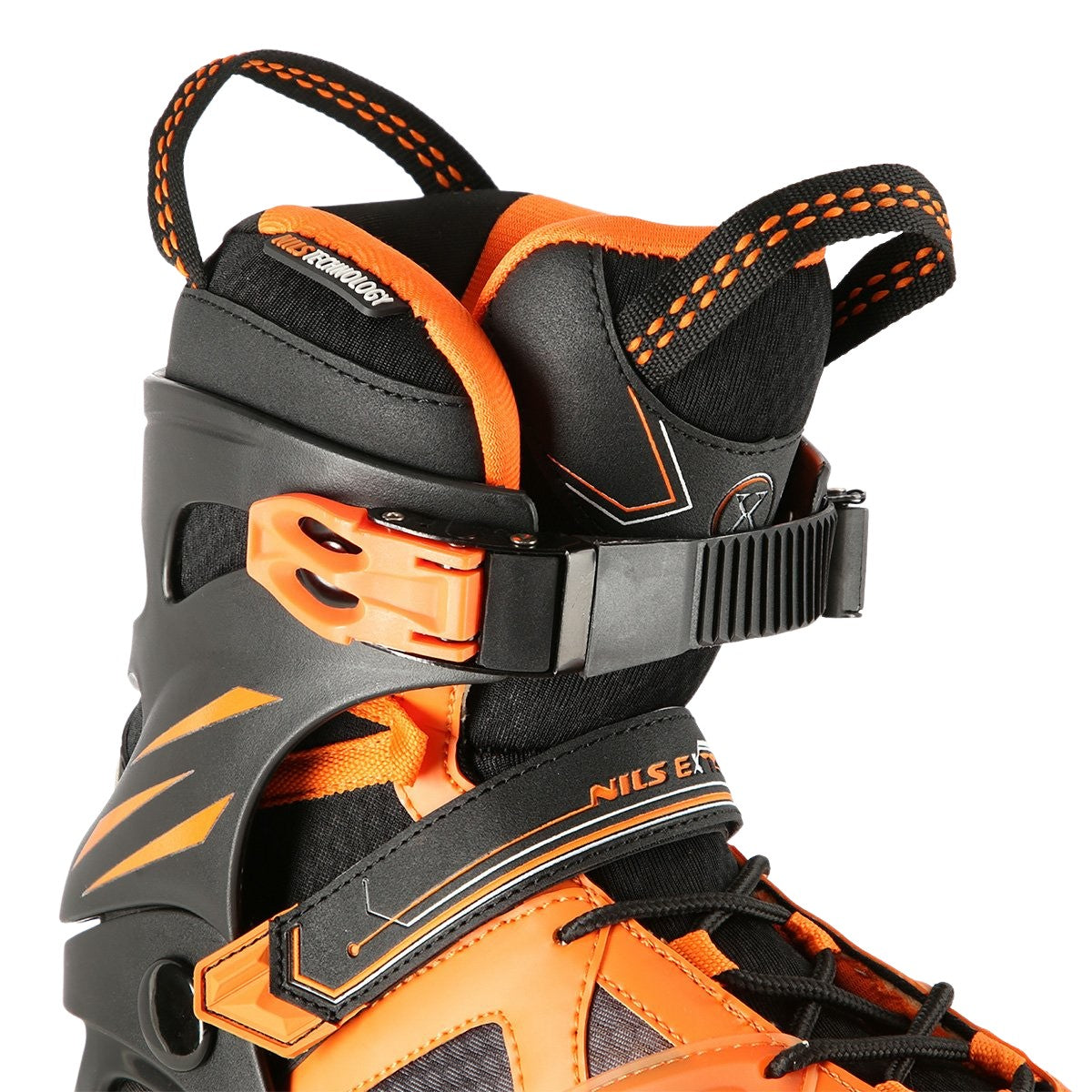 Inline Skates, Black-Orange, Size 39