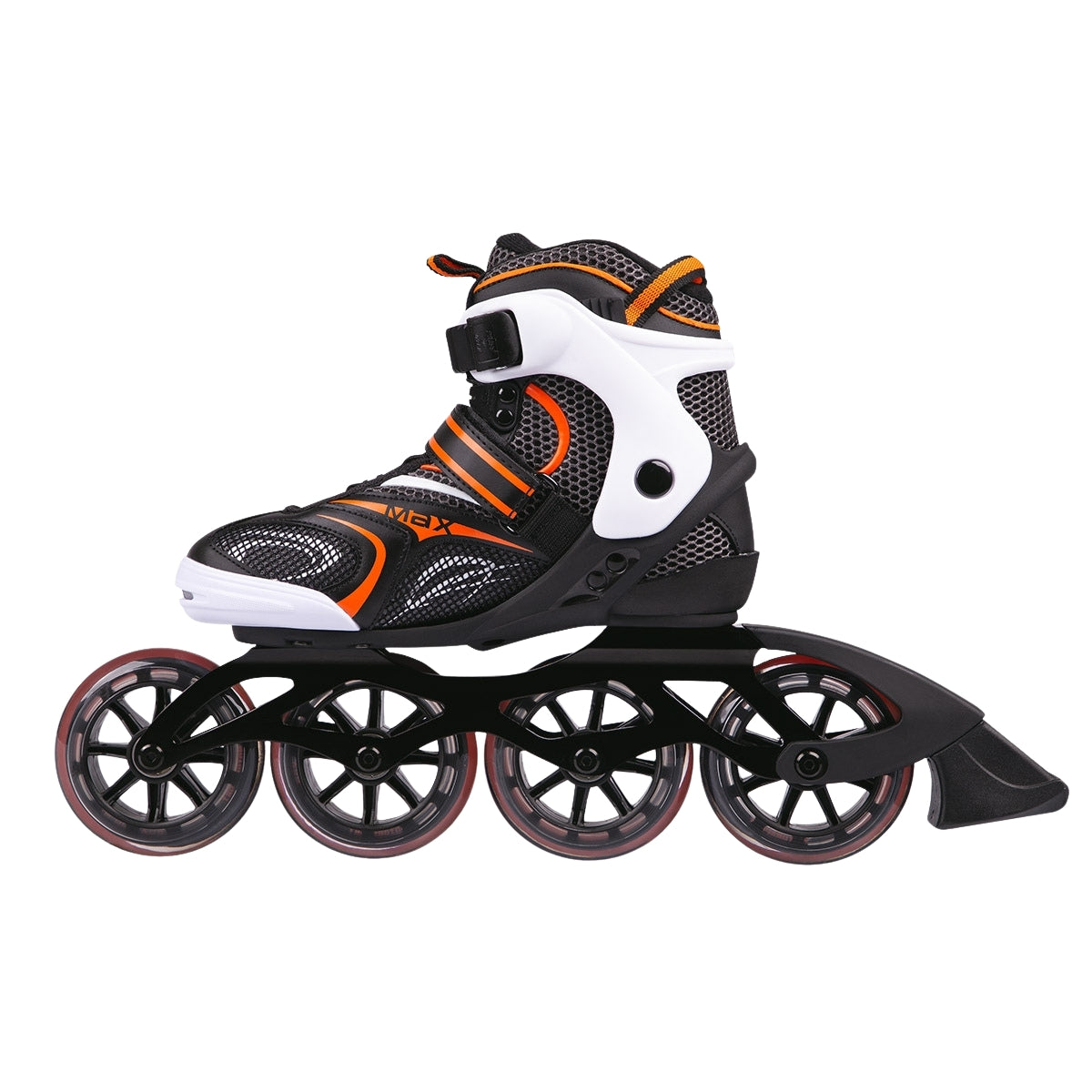 Inline Skates, Black-Orange, Size 42