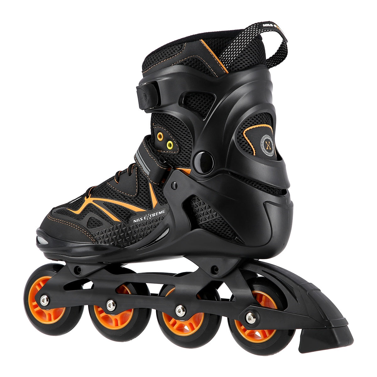 Inline Skates, Black/Orange, Size 42